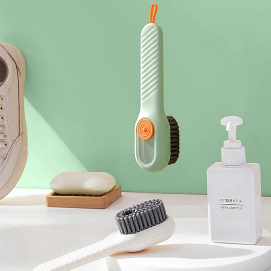 Wielofunkcyjna szczotka do butów i ubrań – miękkie włosie, długi uchwyt