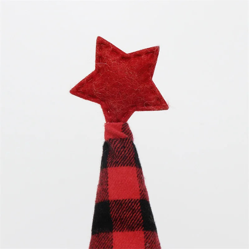 LED Lalka Bez Twarzy – Krasnal / Elf Świąteczny 20–30 cm, Dekoracja LED na Boże Narodzenie i Nowy Rok, Prezent dla Dzieci