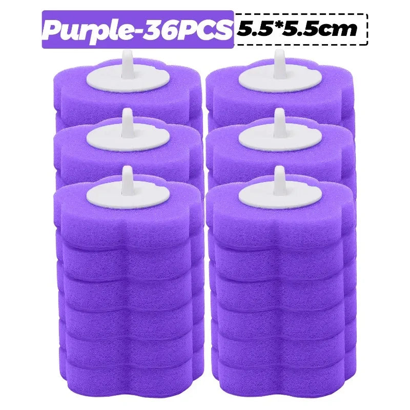 6-60 szt.  Wymienne Główki Do Szczotki WC – Higieniczne Refille Do Łazienki