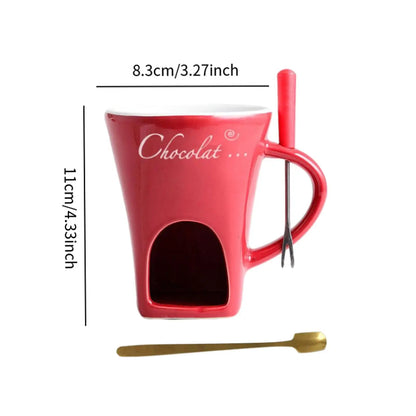 Mini zestaw do fondue – indywidualne kubki do czekolady, sera i lodów. Idealny do domowego fondue, małych przyjęć i prezentów. Kompaktowy, łatwy w użyciu i bezpieczny w kontakcie z żywnością.