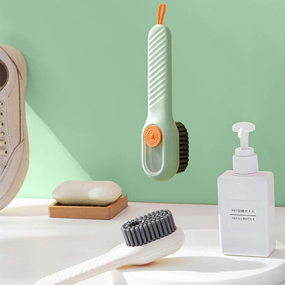 Wielofunkcyjna szczotka do butów i ubrań – miękkie włosie, długi uchwyt