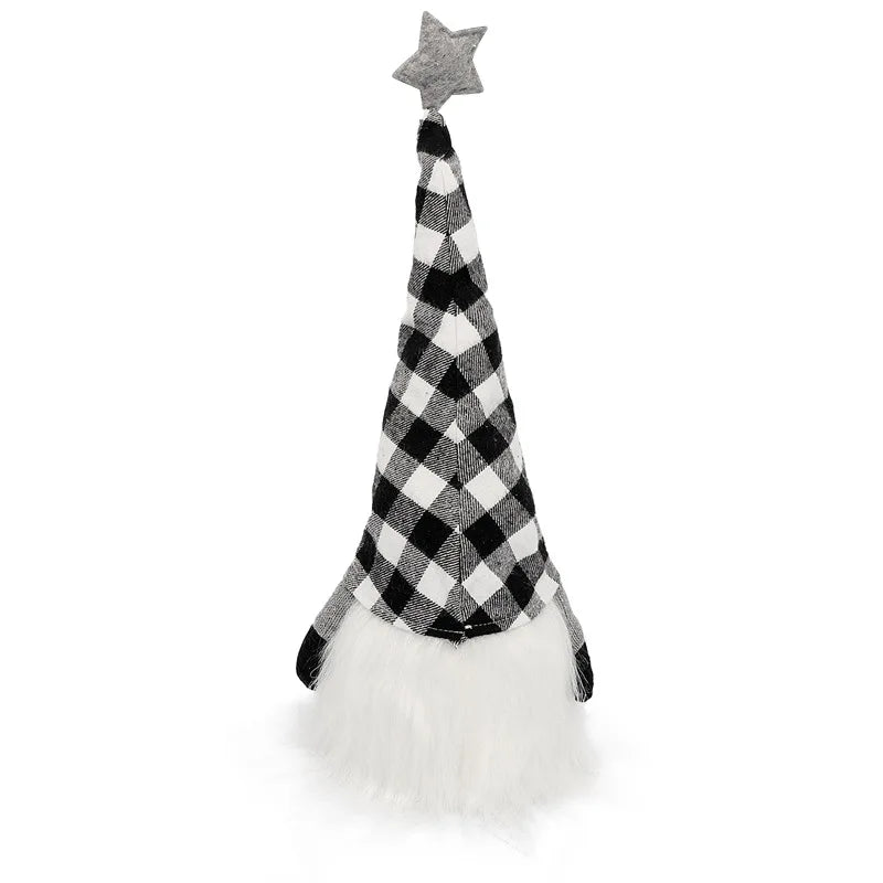 LED Lalka Bez Twarzy – Krasnal / Elf Świąteczny 20–30 cm, Dekoracja LED na Boże Narodzenie i Nowy Rok, Prezent dla Dzieci