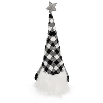 LED Lalka Bez Twarzy – Krasnal / Elf Świąteczny 20–30 cm, Dekoracja LED na Boże Narodzenie i Nowy Rok, Prezent dla Dzieci