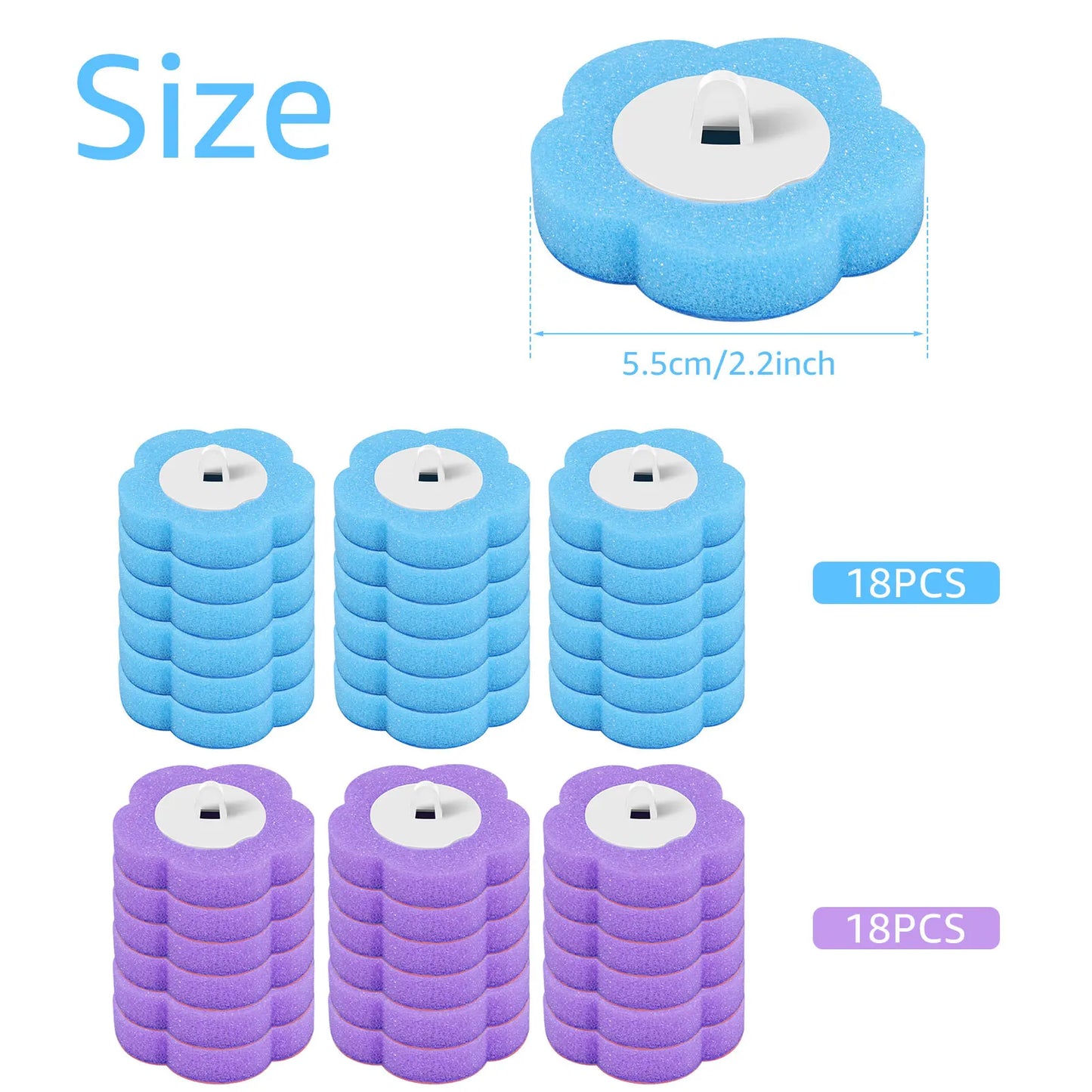 18/30 szt. Zestaw Szczotki WC z Wymiennymi Główkami – Ulepszony Długi Uchwyt do Łazienki