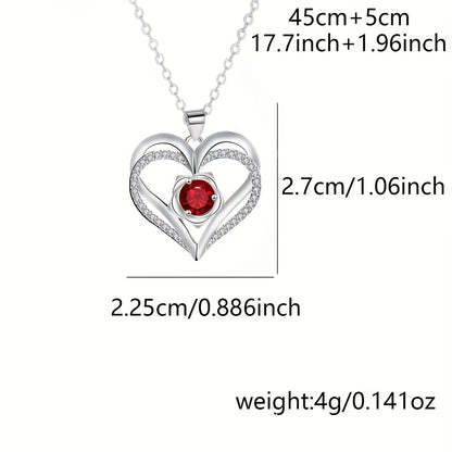 Permanent Rose Gift Box – Naszyjnik z Wieloma Zawieszkami i Wieczną Różą | Elegancka Biżuteria dla Kobiety, Prezent dla Mamy, Partnerki lub Przyjaciółki