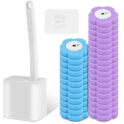 18/30 szt. Zestaw Szczotki WC z Wymiennymi Główkami – Ulepszony Długi Uchwyt do Łazienki