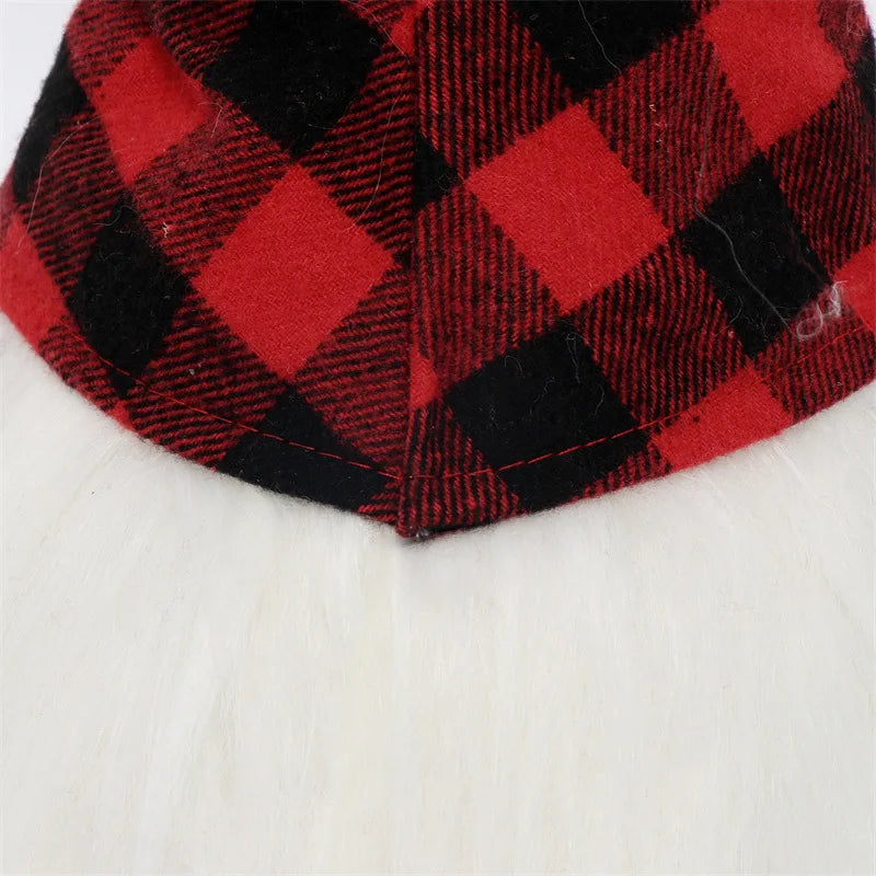 LED Lalka Bez Twarzy – Krasnal / Elf Świąteczny 20–30 cm, Dekoracja LED na Boże Narodzenie i Nowy Rok, Prezent dla Dzieci